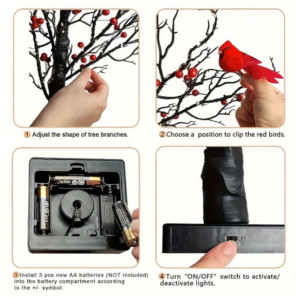 LED Vintage Glowing Tree