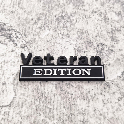 Veteran Edition - Emblem Sticker Badge, Funny Decals for Car, Truck, SUV, Motorcycle - TE008