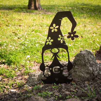 Metal Garden Art - Gnomes Silhouette Set