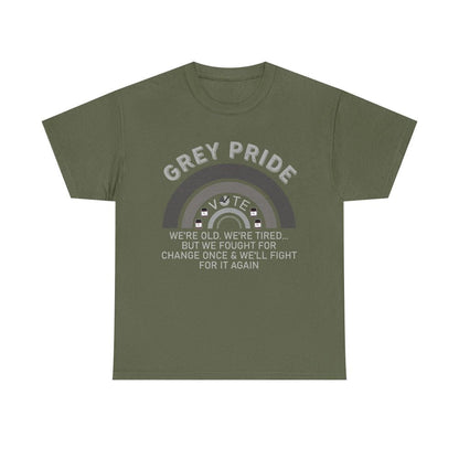 Grey Pride T-Shirt – Inspirational Aging With Strength Graphic Tee