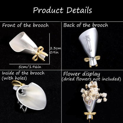 Real Flower Keepsake Brooch - Personalized Your Own Floral