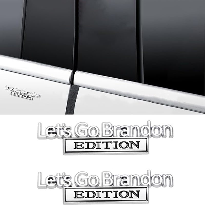 Lets Go Brandon Edition - Emblem Sticker Badge, Funny Decals for Car, Truck, SUV, Motorcycle - TE040