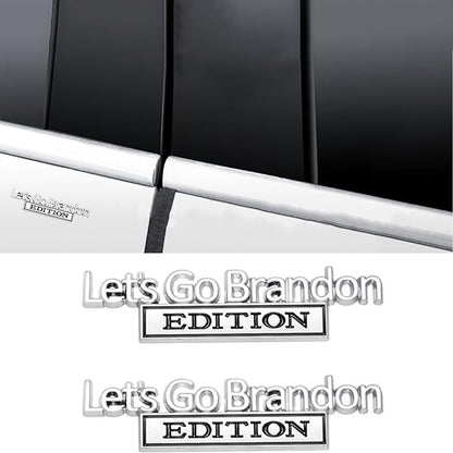 Lets Go Brandon Edition - Emblem Sticker Badge, Funny Decals for Car, Truck, SUV, Motorcycle - TE040