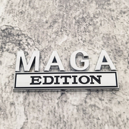 Maga Edition - Emblem Sticker Badge, Funny Decals for Car, Truck, SUV, Motorcycle - TE013