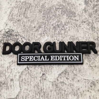 Door Gunner Special Edition - Emblem Sticker Badge, Funny Decals for Car, Truck, SUV, Motorcycle - TE024