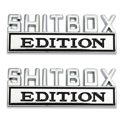 Shitbox Edition - Emblem Sticker Badge, Funny Decals for Car, Truck, SUV, Motorcycle - TE016