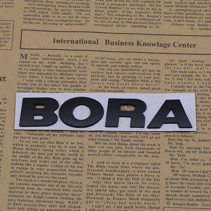 Bora - Emblem Sticker Badge, Funny Decals for Car, Truck, SUV, Motorcycle - TE032