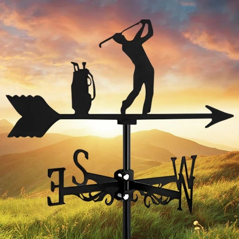 Golf Stainless Steel Weathervane MW040