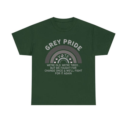 Grey Pride T-Shirt – Inspirational Aging With Strength Graphic Tee