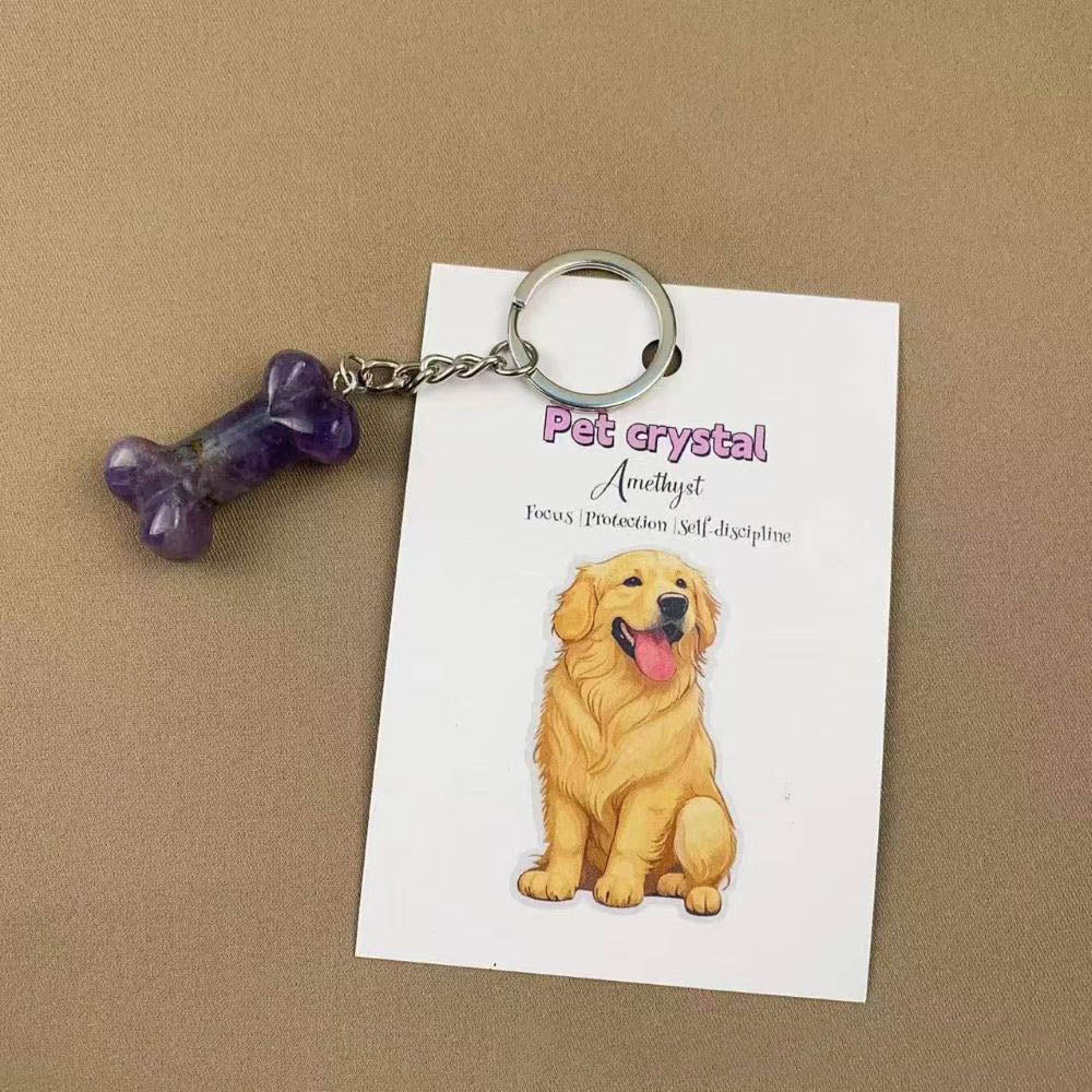 Pet Crystal Charm Keychain – Emotional Support Gift