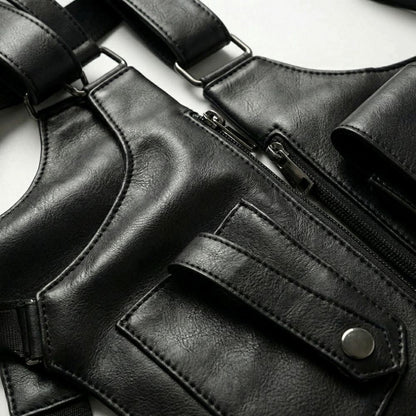 Premium Leather Shoulder Bag - Hidden Anti-Theft Compartments