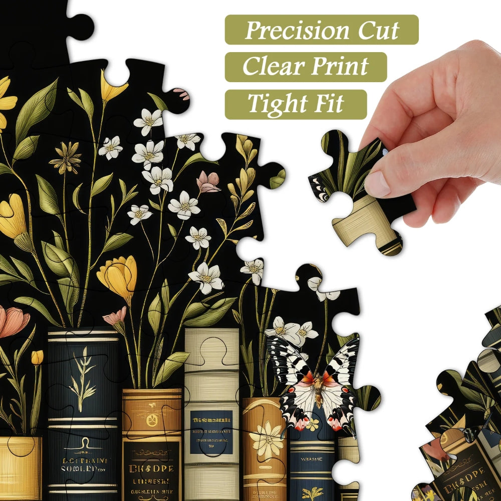 Wildflower Pages Jigsaw Wooden Puzzle 1000 Pieces