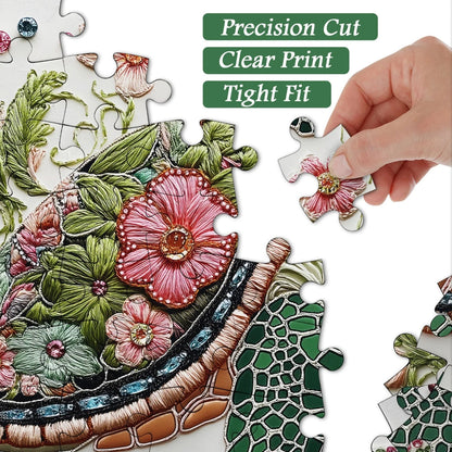 Wave Spirit Jigsaw Wooden Puzzle 1000 Pieces - Turtle