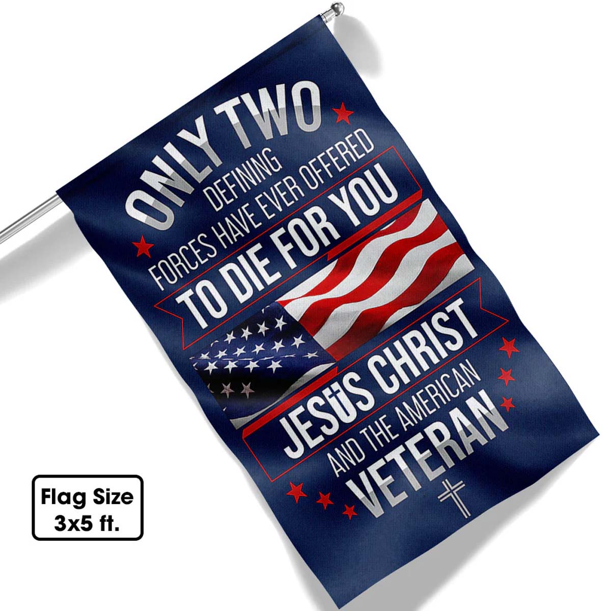Veterans Day Flag Jesus Christ And The American Flag - C039