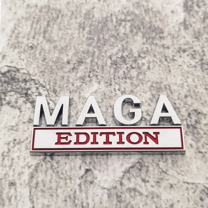 Maga Edition - Emblem Sticker Badge, Funny Decals for Car, Truck, SUV, Motorcycle - TE013