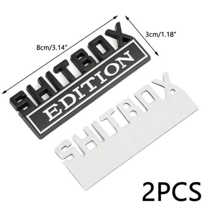 Shitbox Edition - Emblem Sticker Badge, Funny Decals for Car, Truck, SUV, Motorcycle - TE016