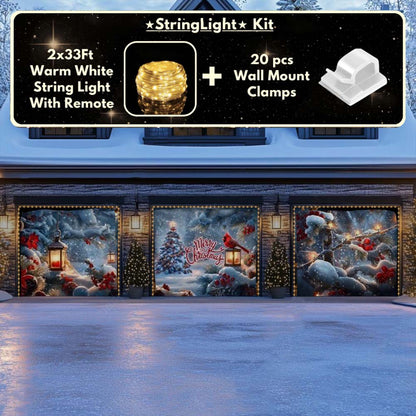 Cardinal's Christmas Garage Door Covers D488