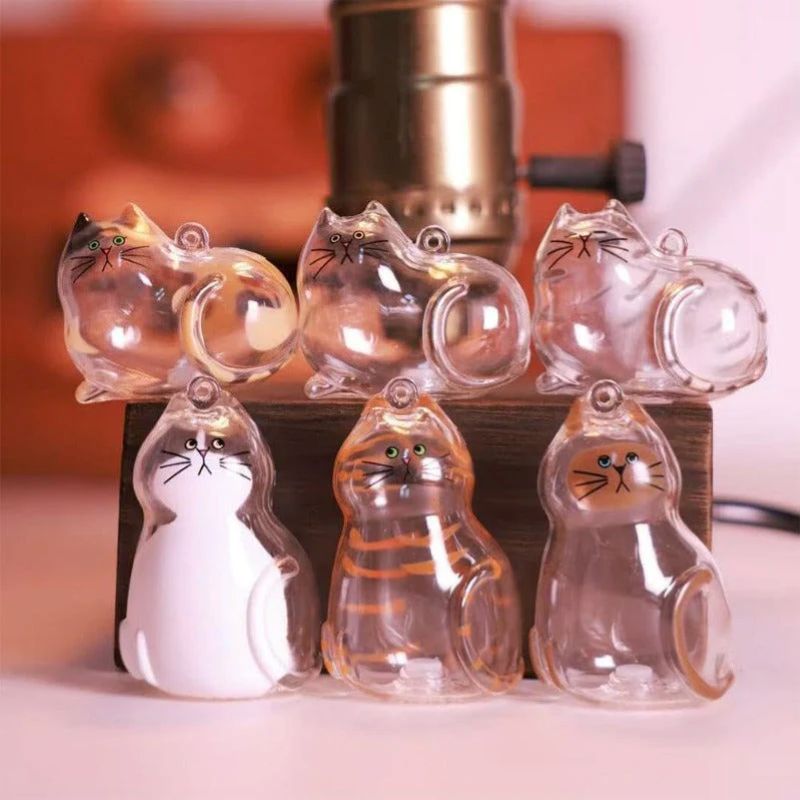 Cat Memorial Keychain Set - 6 Pcs