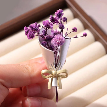 Real Flower Keepsake Brooch - Personalized Your Own Floral