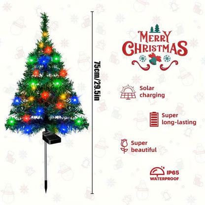 Solar Christmas Tree Lights Holiday Decorations, Outdoor Courtyards, Gardens, Lawns, Small Path Lights, Atmosphere Lights