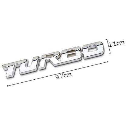 Turbo - Emblem Sticker Badge, Funny Decals for Car, Truck, SUV, Motorcycle - TE002