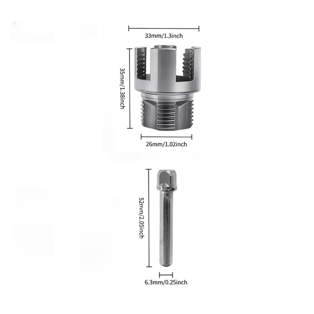 Integrated Internal & External Pipe Threading Tool