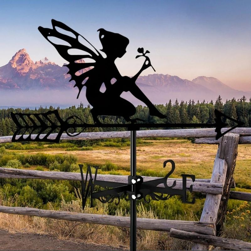 Fairy Garden Elf Stainless Steel Weathervane MW078