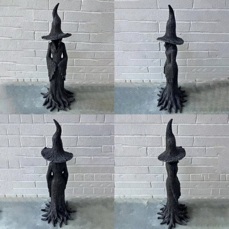 🧙‍♀️💫Hand-Painted Enchanting Witch Statue - The Guardian of Your Home