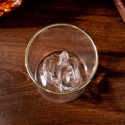 Cheers To Your Attitude - Funny Middle Finger 12.5 oz Whiskey Glass