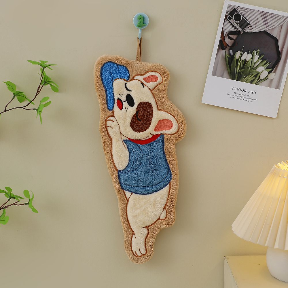 Adorable Dog Hand Towels - Sleeping French Bulldog