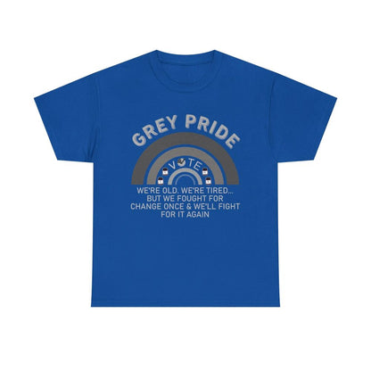 Grey Pride T-Shirt – Inspirational Aging With Strength Graphic Tee