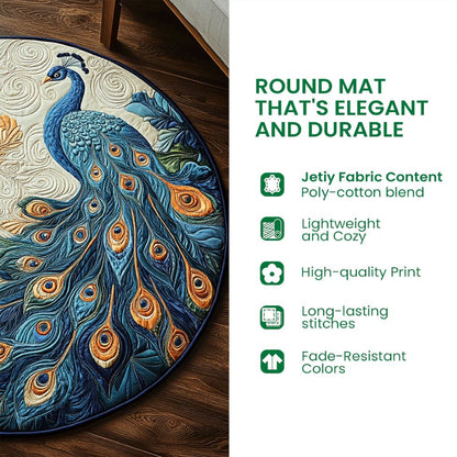 Wild Nature Elephant Round Rug - H564