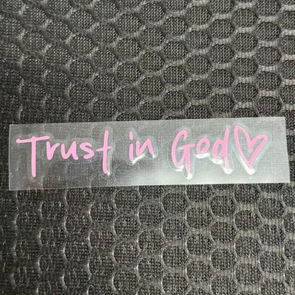 Trust in God Car Rearview Mirror Sticker - 2pcs
