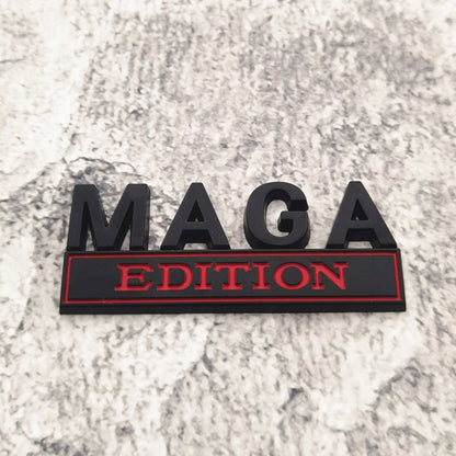 Maga Edition - Emblem Sticker Badge, Funny Decals for Car, Truck, SUV, Motorcycle - TE013