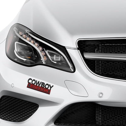 Cowboy Edition - Emblem Sticker Badge, Funny Decals for Car, Truck, SUV, Motorcycle - TE021