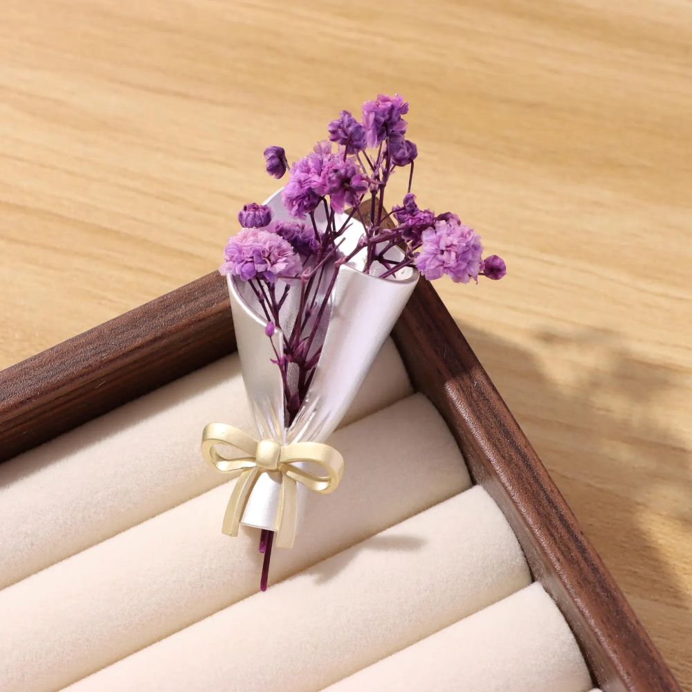 Real Flower Keepsake Brooch - Personalized Your Own Floral