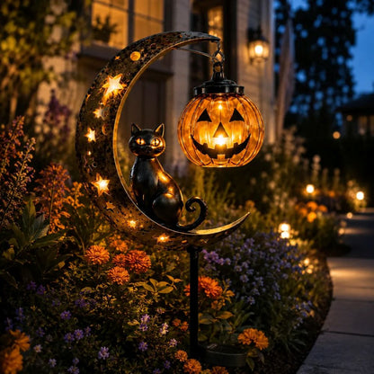 Pumpkin Moon Garden Stake Light🎃