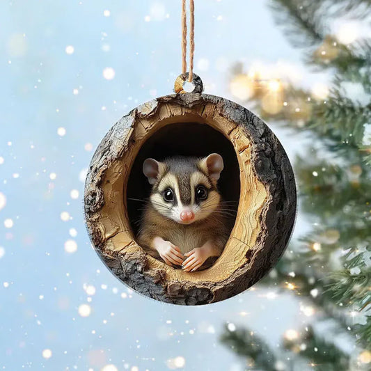 Opossum - Animal Christmas Ornament CH007