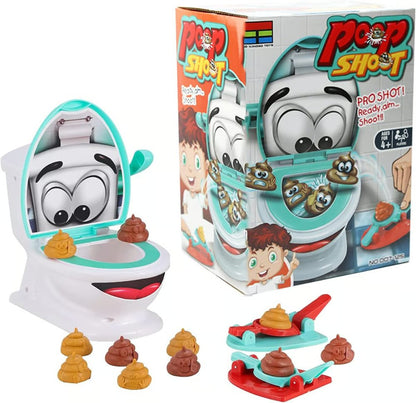 Interactive Poop Shooting Game Set for Family Fun