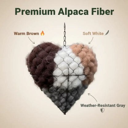 Bird Nesting Heart Outdoor Yard Art