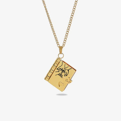 To My Incredible Son - Mini Book Message Necklace