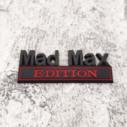 Mad Max Edition - Emblem Sticker Badge, Funny Decals for Car, Truck, SUV, Motorcycle - TE017