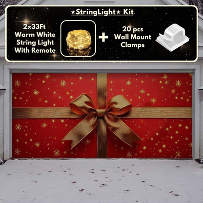 Gift Wrap Christmas Garage Door Covers D487