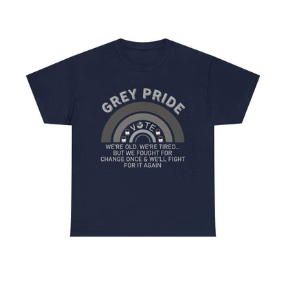 Grey Pride T-Shirt – Inspirational Aging With Strength Graphic Tee