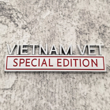 Vietnam Vet - Emblem Sticker Badge, Funny Decals for Car, Truck, SUV, Motorcycle - TE010