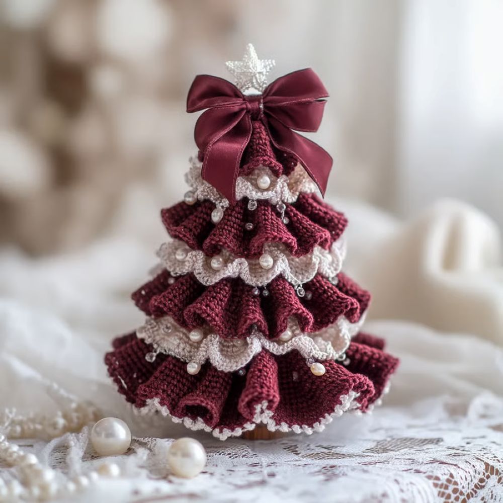 DIY Crochet Christmas Tree Kit – ✨Handmade Holiday Decoration Set