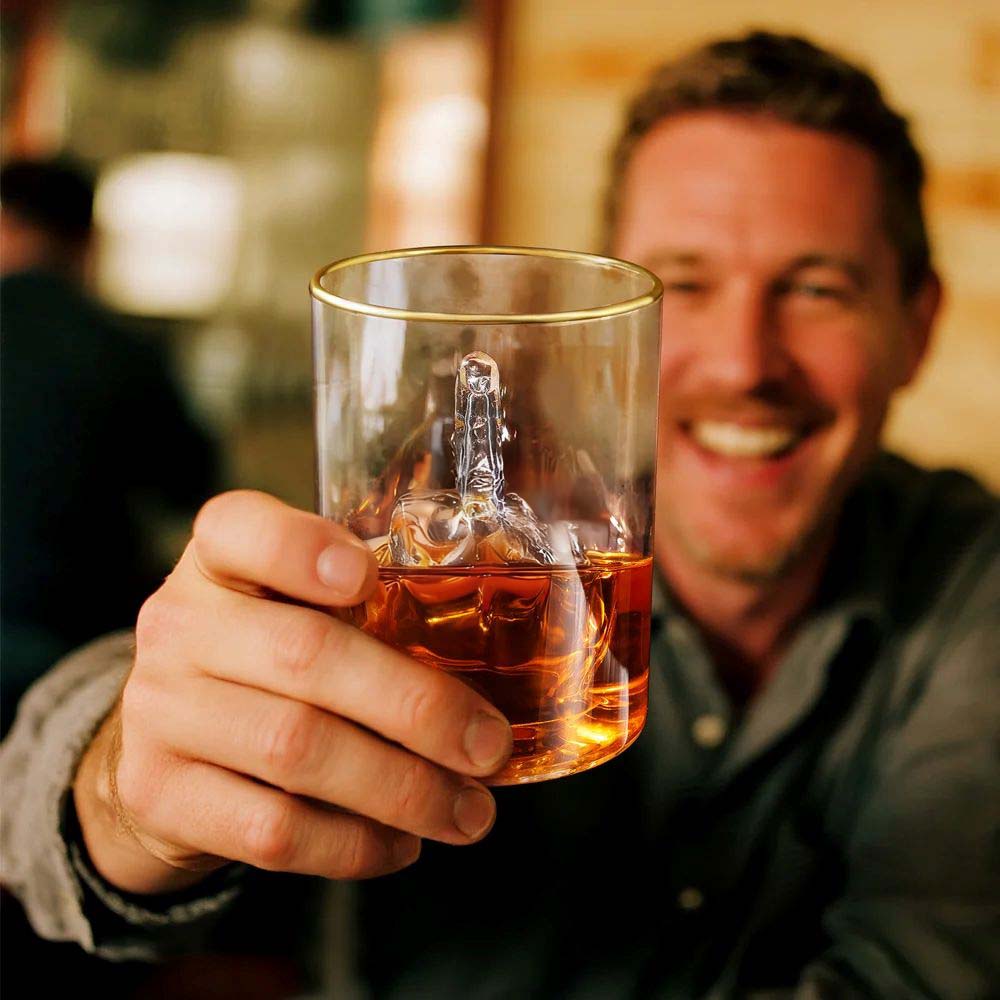 Cheers To Your Attitude - Funny Middle Finger 12.5 oz Whiskey Glass