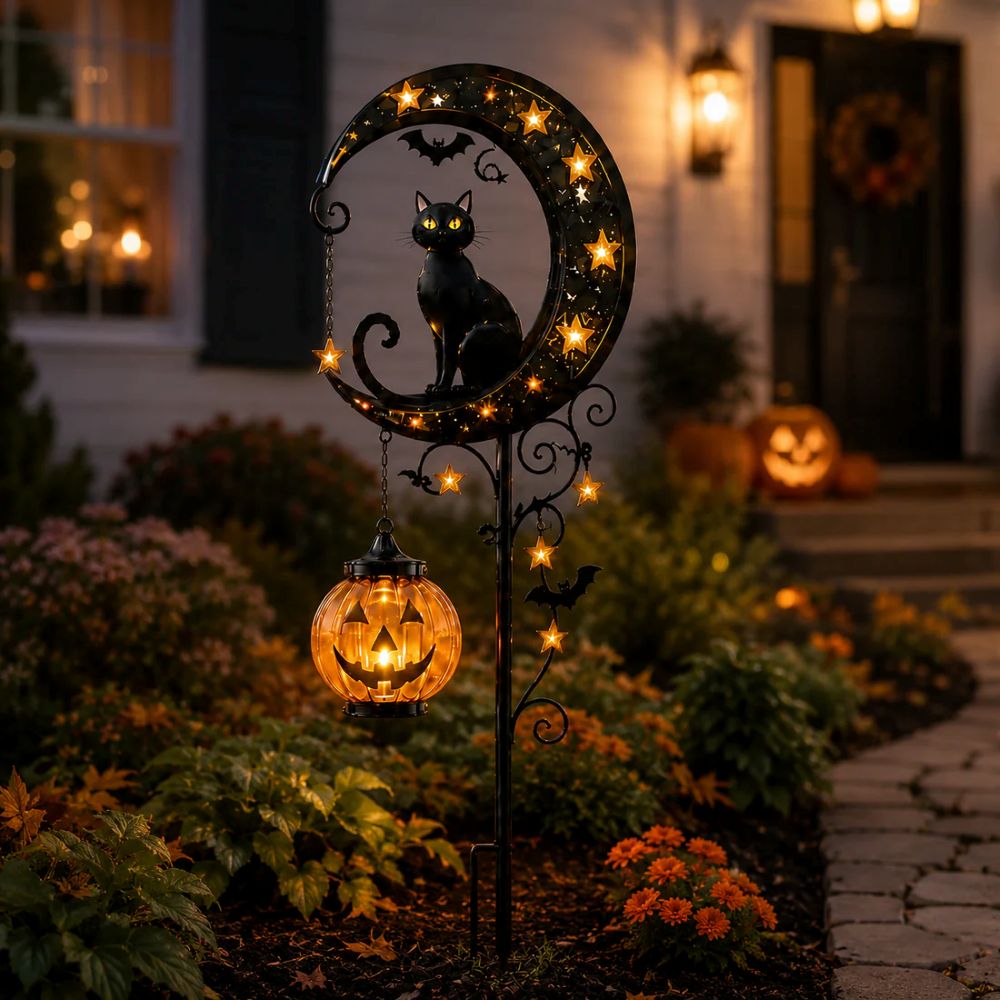 Pumpkin Moon Garden Stake Light🎃