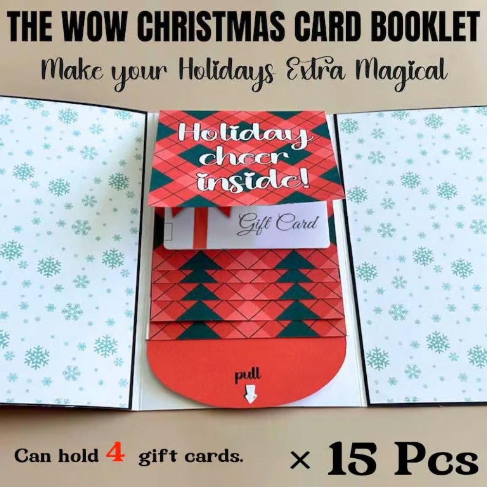 Christmas Gift Card Holder Book – Handmade Holiday Surprise, Festive Design & Heartfelt Gifting Magic