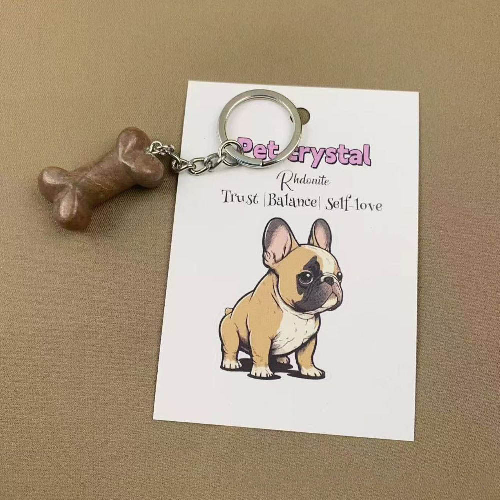 Pet Crystal Charm Keychain – Emotional Support Gift